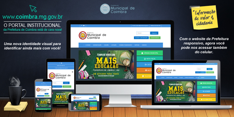 Prefeitura de Coimbra lança novo site
