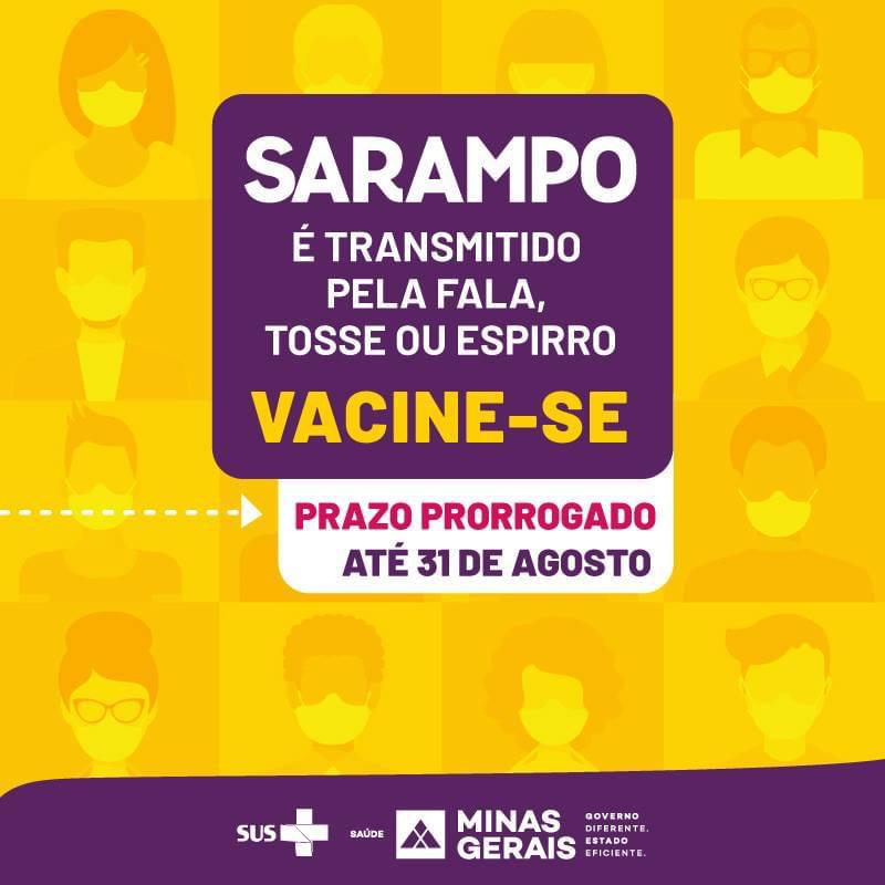 Campanha de Vacinação contra o Sarampo é prorrogada até o dia 31 de agosto