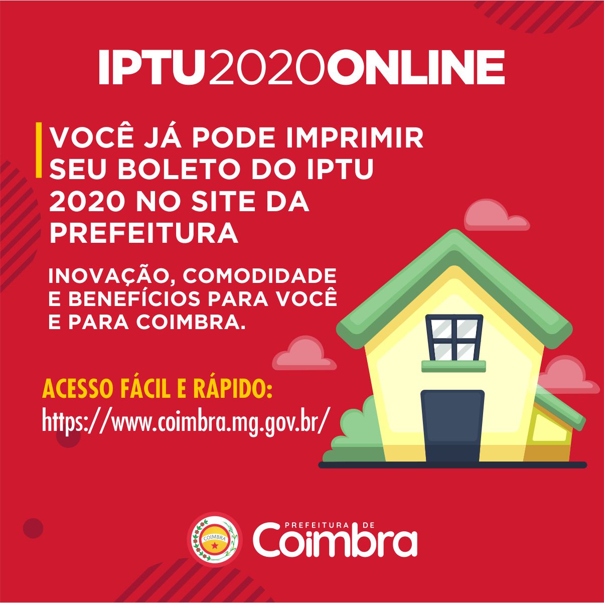 Município de Coimbra inova permitindo impressão do IPTU através do site