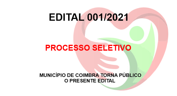 Edital de convocação e posse – Processo Seletivo 001/2021
