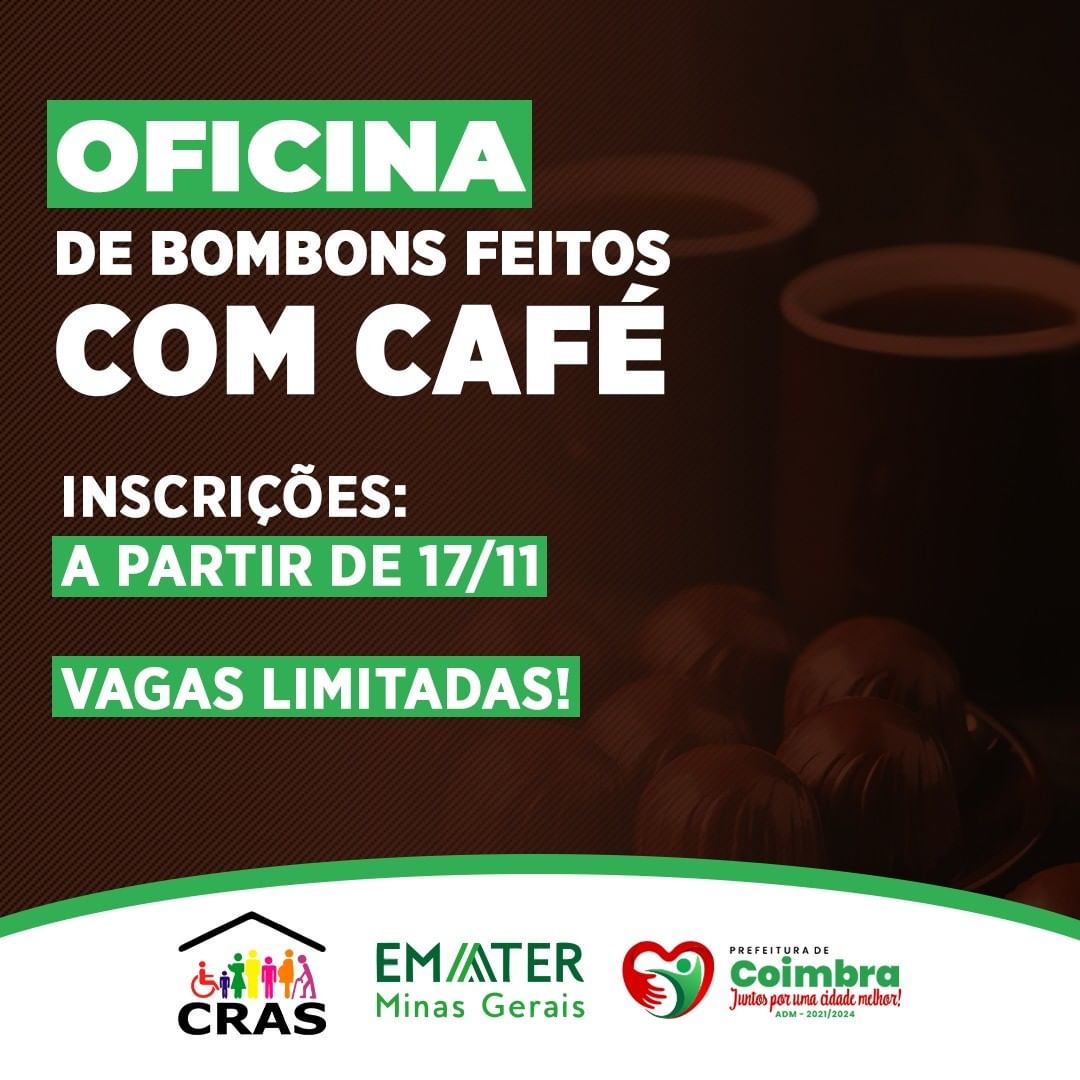 OFICINA DE BOMBONS FEITOS COM CAFÉ